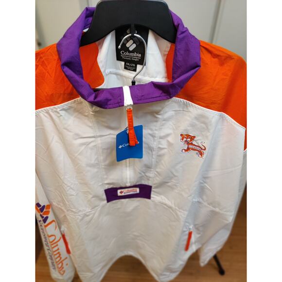 Columbia Clemson Tigers Quarter-Zip Jacket Size XXL White KO0090 - 102 - Picture 8 of 8